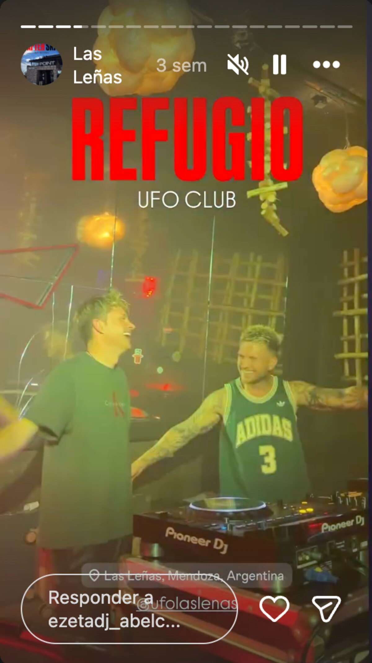 Set nocturno en UFO Club, Las Leñas